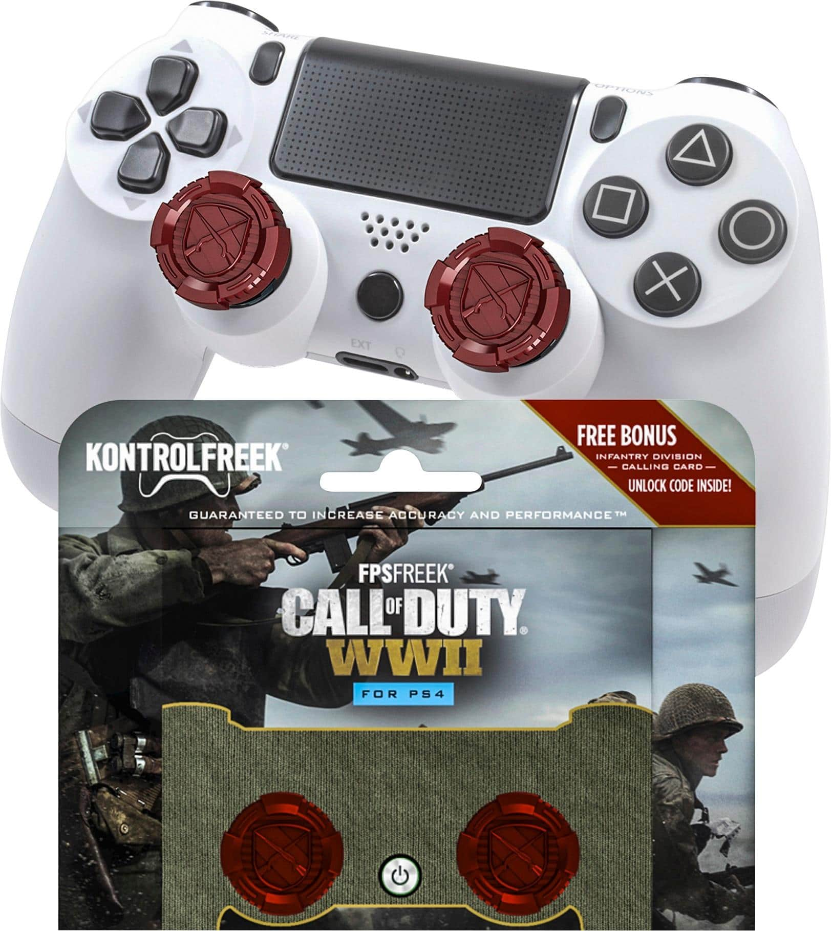 KontrolFreek FPS Freek Call of Duty: WWII Thumbsticks for PlayStation 4 Red  2577-PS4 - Best Buy