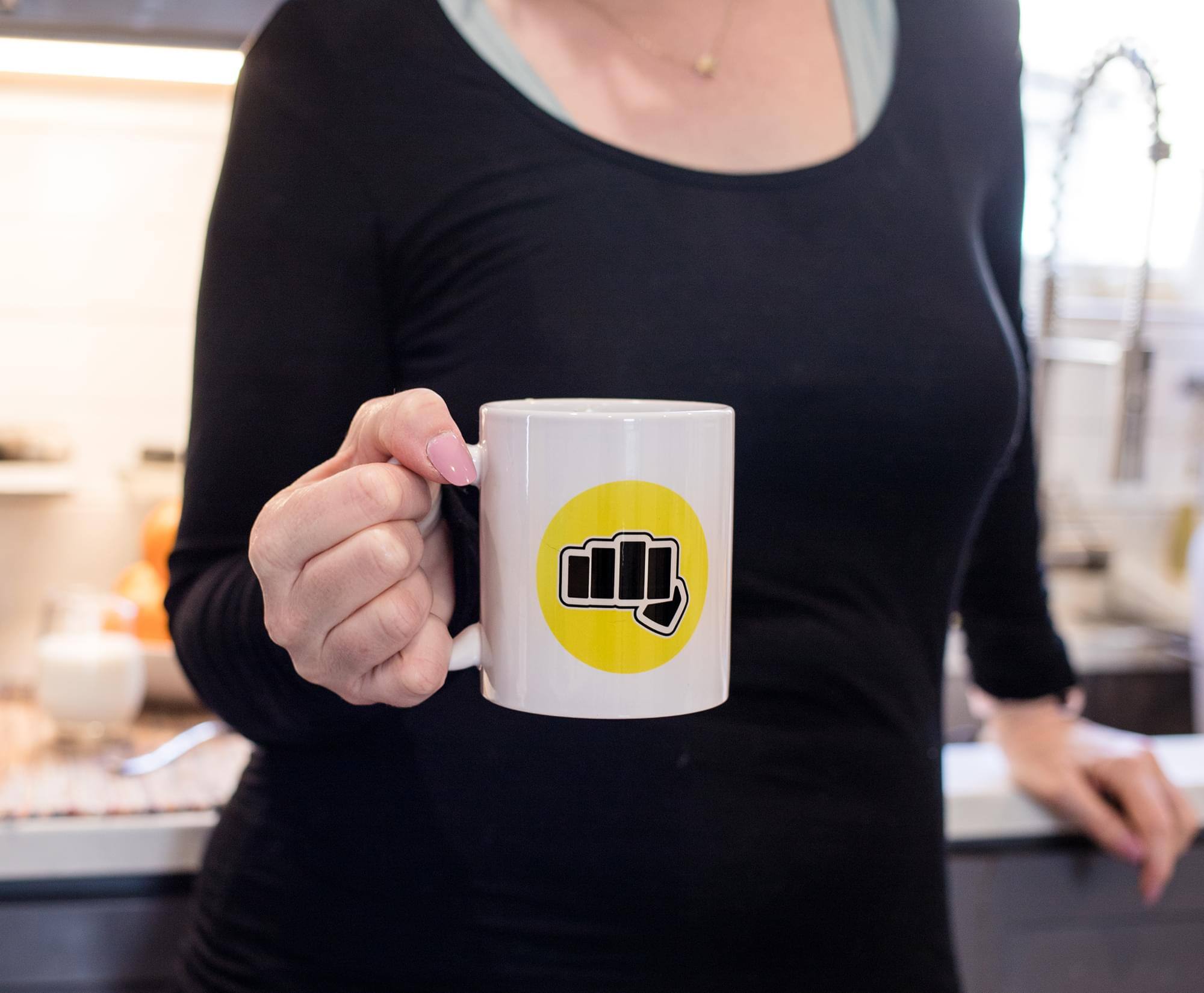 Alt View 2. Surreal Entertainment - The Karate Kid "Cobra Kai" Ceramic Mug | Holds 11 Ounces - Yellow.