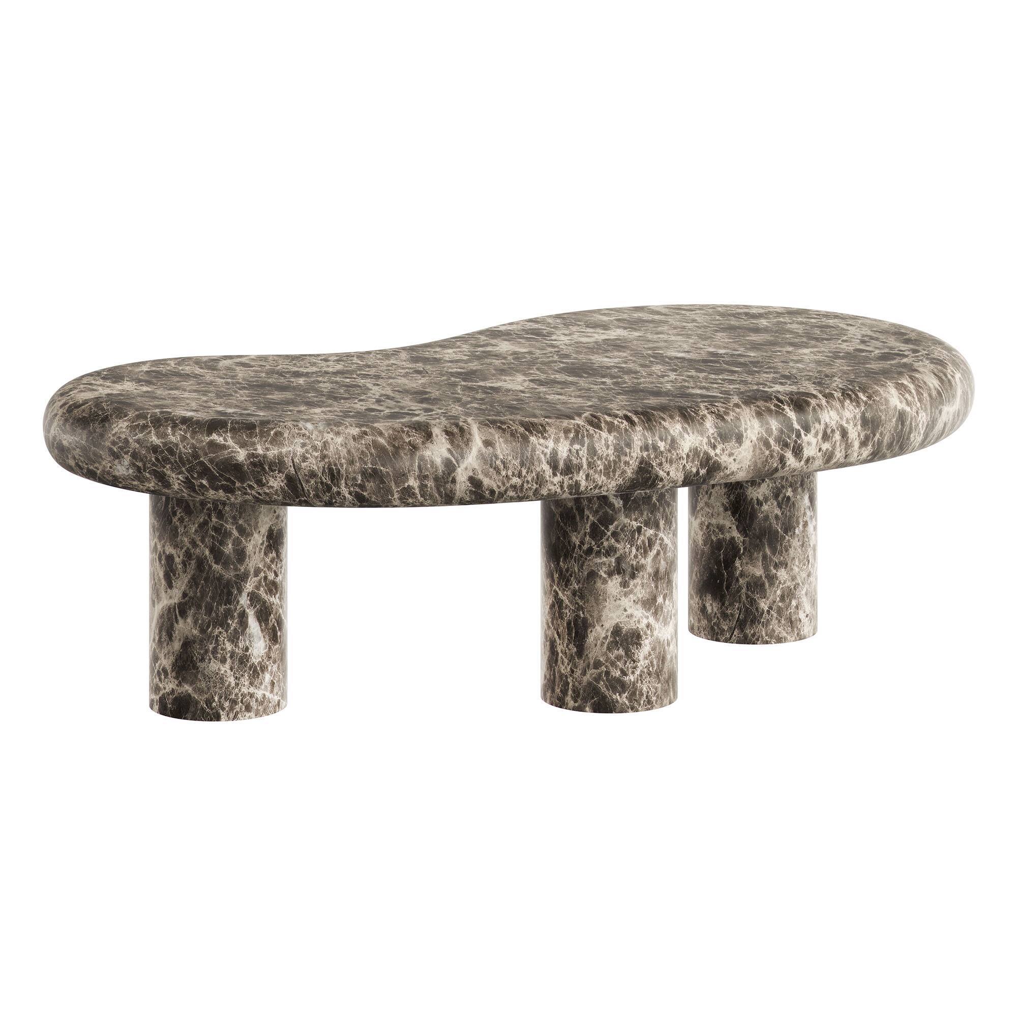 Alt View 5. Modway - Elowen Outdoor Patio Coffee Table by Modway - Dark Emperador Marble.