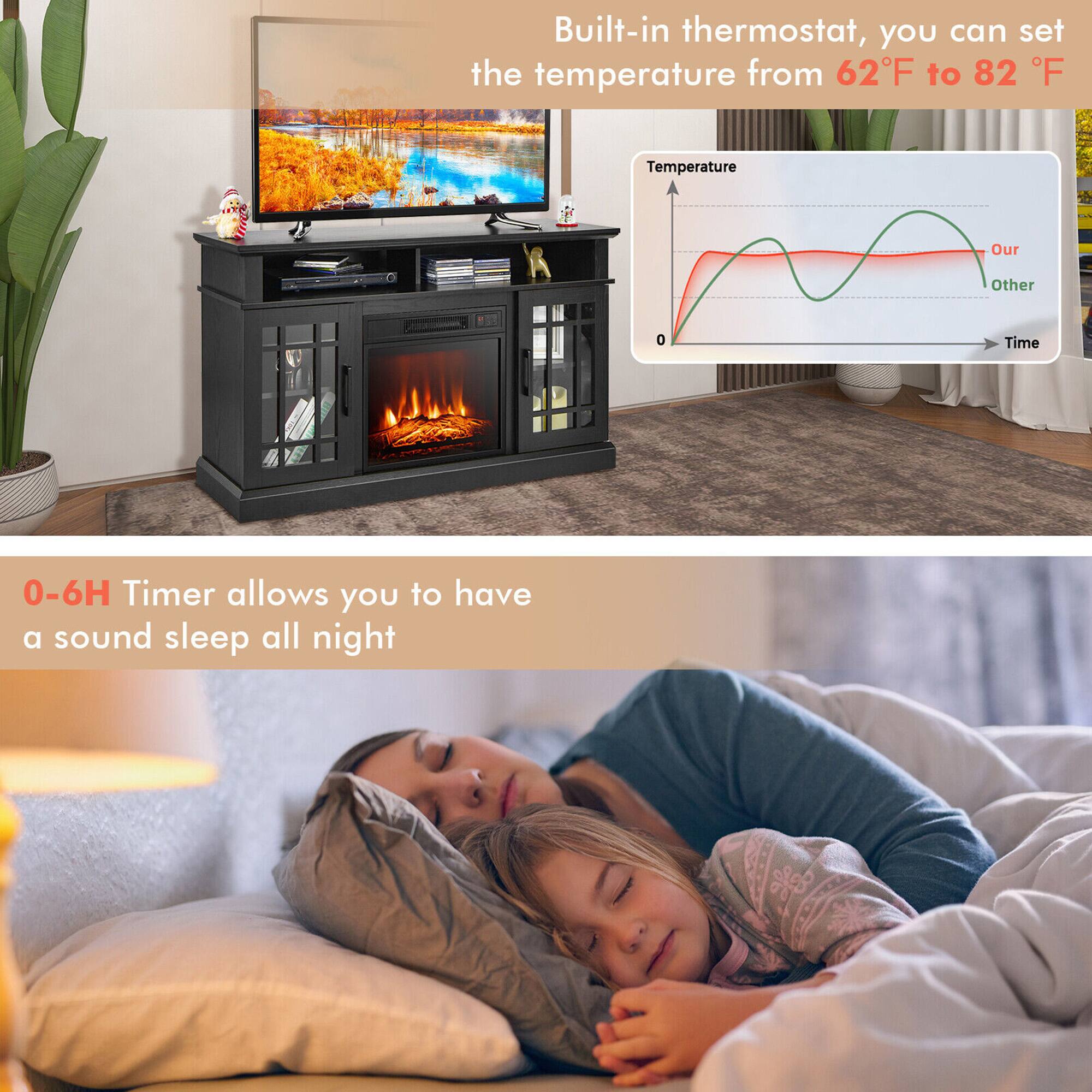 Built-in thermostat, you can set the temperature from 62F to 82 F

0-6H Timer allows you to have a sound sleep all night