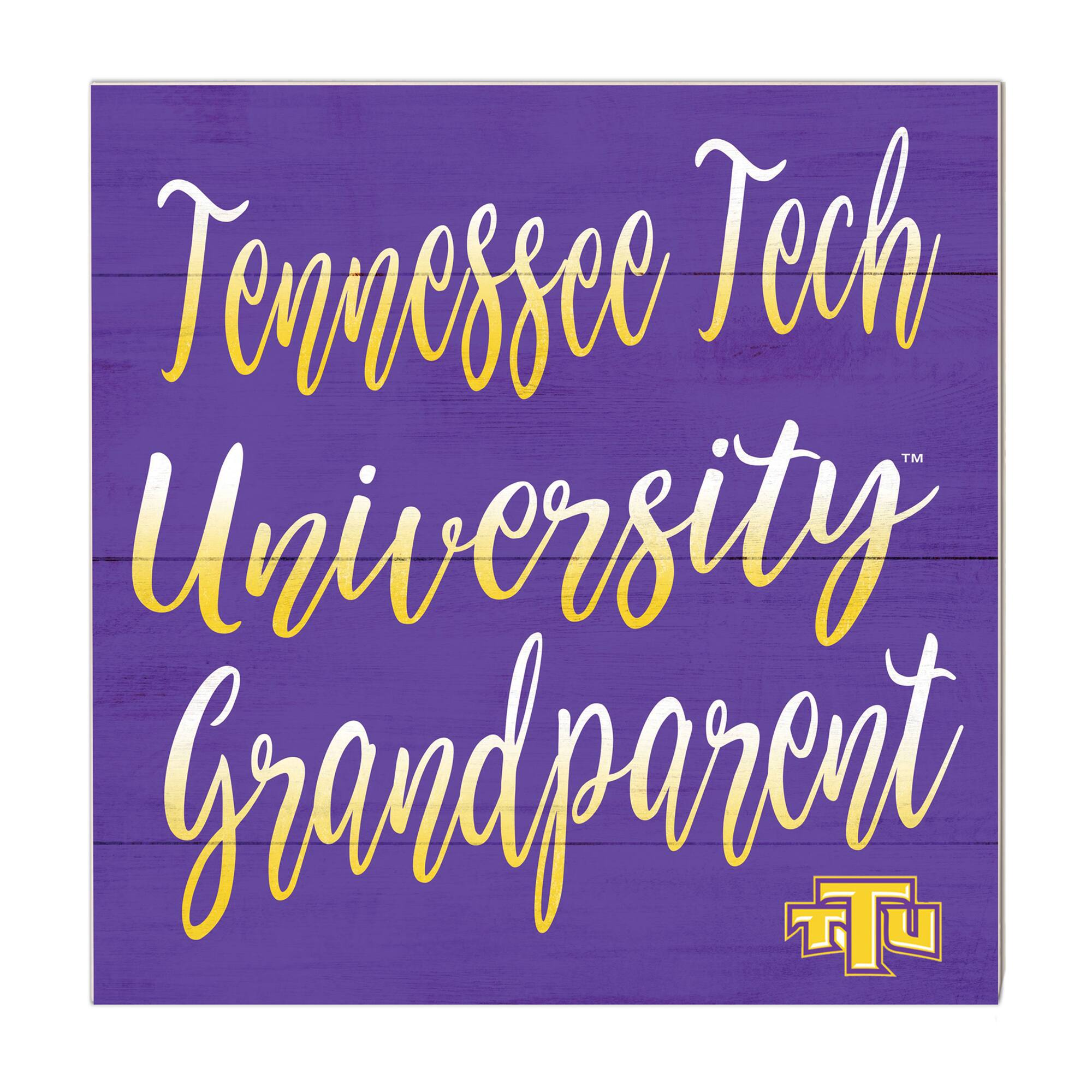 Purple Tennessee Tech Golden Eagles 10'' x 10'' Grandparent Plaque