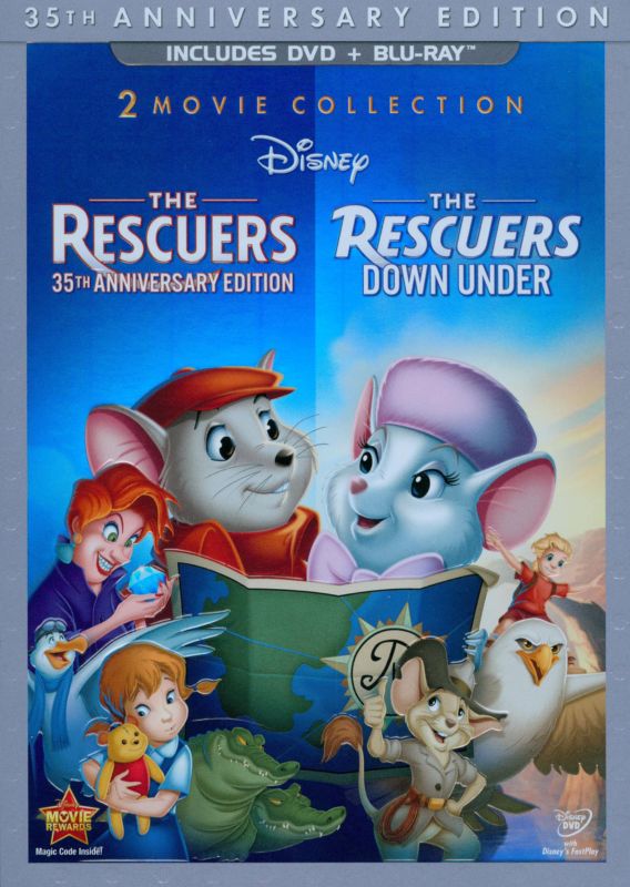  Rescuers: 35th Anniversary Edition/The Rescuers Down Under [3 Discs] [DVD/Blu-ray] [Blu-ray/DVD]