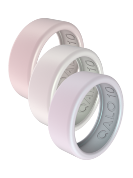 QALO - Unisex QRNT SLIM 3pk Covers Size 07 - Pearl