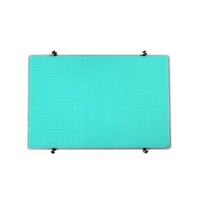 Floortex - Glass Magnetic Grid Board 30" x 40" - Teal - Front_Zoom