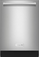 KitchenAid - 24" Top Control Built-In Dishwasher with Stainless Steel Tub - Stainless steel - Front_Zoom