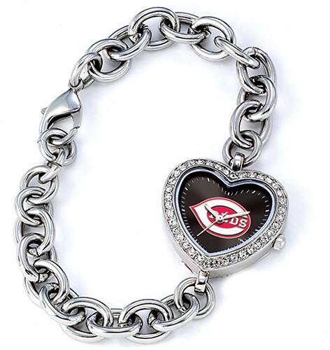 Angle Standard. Game Time - Heart Series Cincinnati Reds Watch.