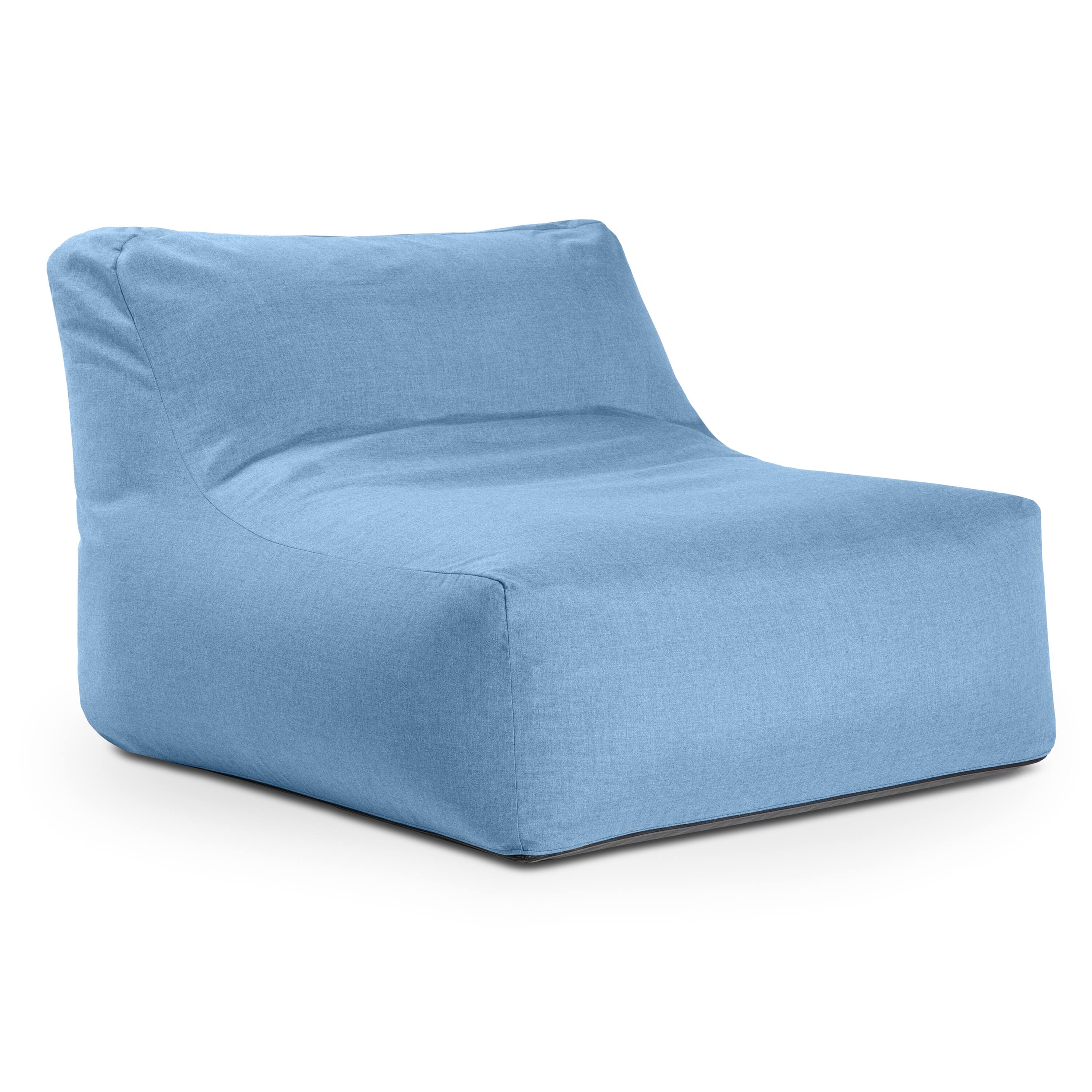 Alt View 2. Jaxx - Coza Outdoor Chair - Large Bean Bag Lounge Chair for Poolside & Patio Lounging - Sunbrella, Ocean Blue - Ocean Blue.