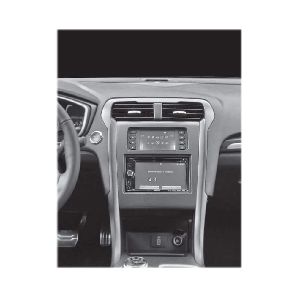 Alt View 11. Metra - Dash Kit for Select 2013-2020 Ford Fusion DIN DDIN - Black.