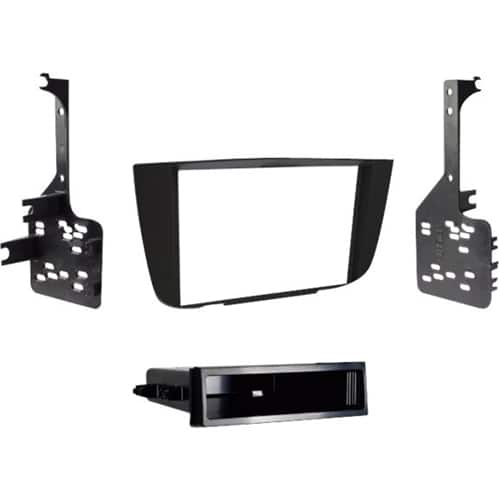Front. Metra - Dash Kit for Select 2001-2007 Toyota Highlander DIN DDIN - Black.