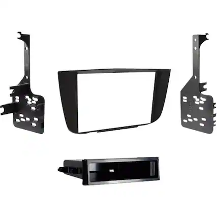 Front. Metra - Dash Kit for Select 2001-2007 Toyota Highlander DIN DDIN - Black.