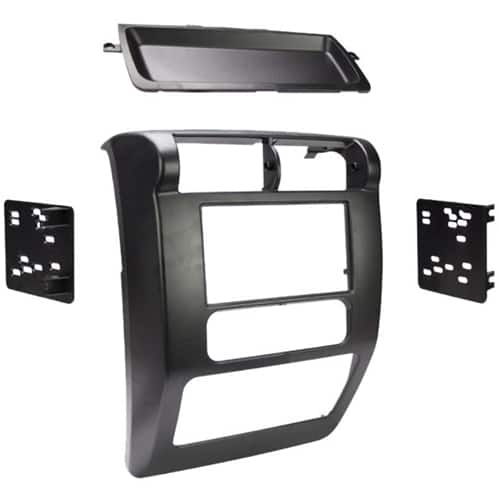 Front. Metra - Dash Kit for Select 2003-2006 Jeep Wrangler DDIN - Black.