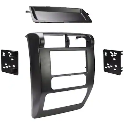 Front. Metra - Dash Kit for Select 2003-2006 Jeep Wrangler DDIN - Black.