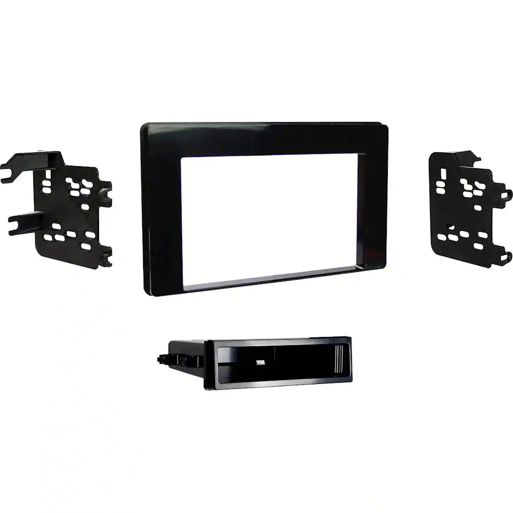 Front. Metra - Dash Kit for Select 2017-2019 Toyota Corolla DIN DDIN - Black.