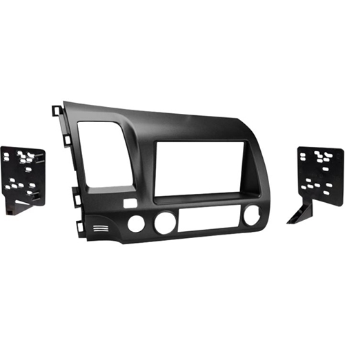 Front. Metra - Dash Kit for Select 2006-2011 Honda Civic DIN DDIN - Gunmetal.