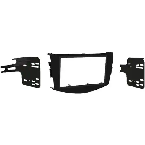 Front. Metra - Dash Kit for Select 2006-2012 Toyota RAV4 DDIN - Black.
