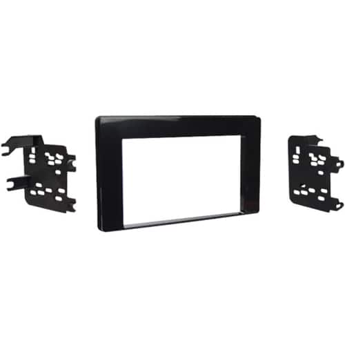 Front. Metra - Dash Kit for Select 2017-2019 Toyota Corolla DDIN - Black.