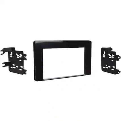 Front. Metra - Dash Kit for Select 2017-2019 Toyota Corolla DDIN - Black.
