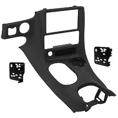 Front. Metra - Dash Kit for Select 1997-2004 Chevrolet Corvette Vehicles - Black.