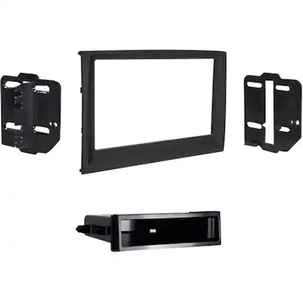 Front. Metra - Dash Kit for Select 2017-2022 Kia Sportage DIN - Black.