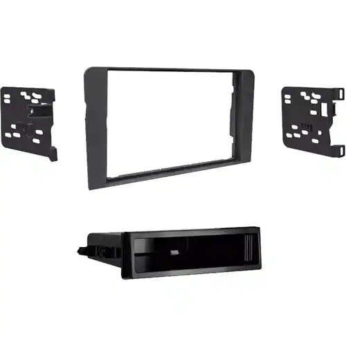 Metra - Dash Kit for Select 2004-2013 Audi A3 DIN DDIN - Black