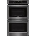 Frigidaire - 30" Built-In Double Electric Wall Oven - Black stainless steel - Front_Standard