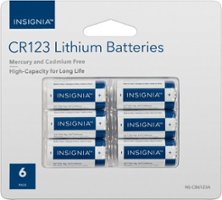 Insignia™ - CR123 Batteries (6-Pack) - Front_Zoom