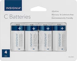 Insignia™ - C Batteries (4-Pack) - Front_Zoom