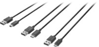 Front Zoom. Insignia™ - 4' USB Mini, Micro, and Type-C Cable Pack (3-Pack) - Black.