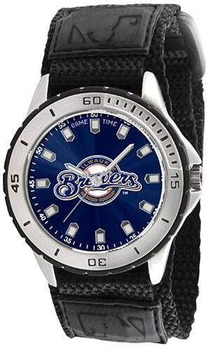 Angle Standard. Game Time - Veteran Series Milwaukee Brewers Watch - Black.