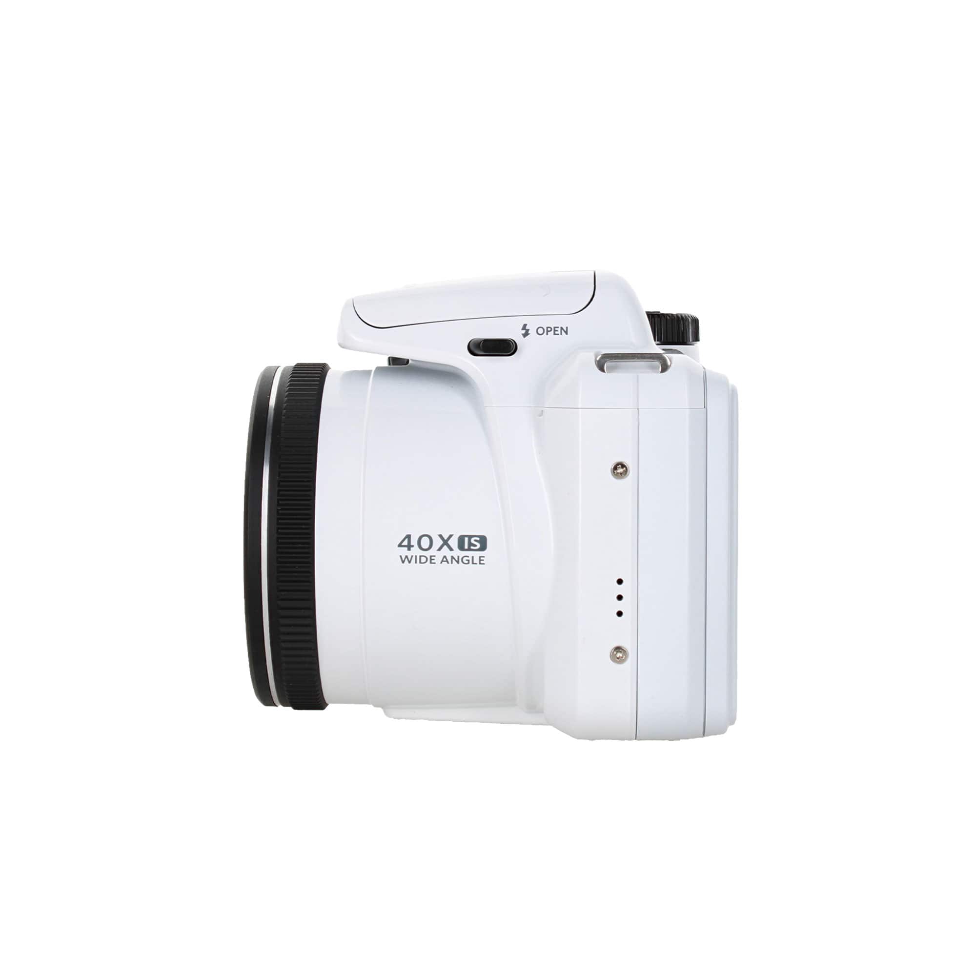 Kodak PIXPRO AZ405 Digital Camera (White) (AZ405WH) + 32GB Card +