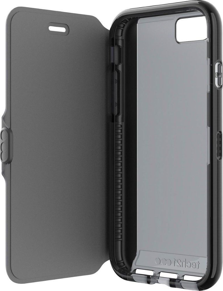 evo wallet case for apple iphone 7 and 8 - black