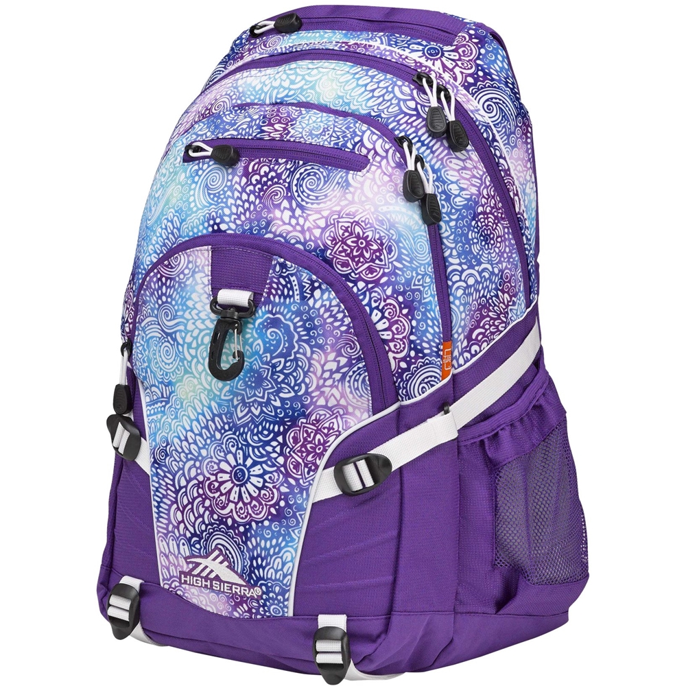 Best Buy: High Sierra Loop Backpack White/deep purple/flower daze 53646 ...