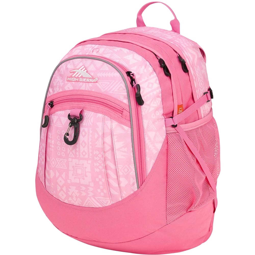 High Sierra - FAT BOY Backpack - Pink lemonade/block print - Larger Front