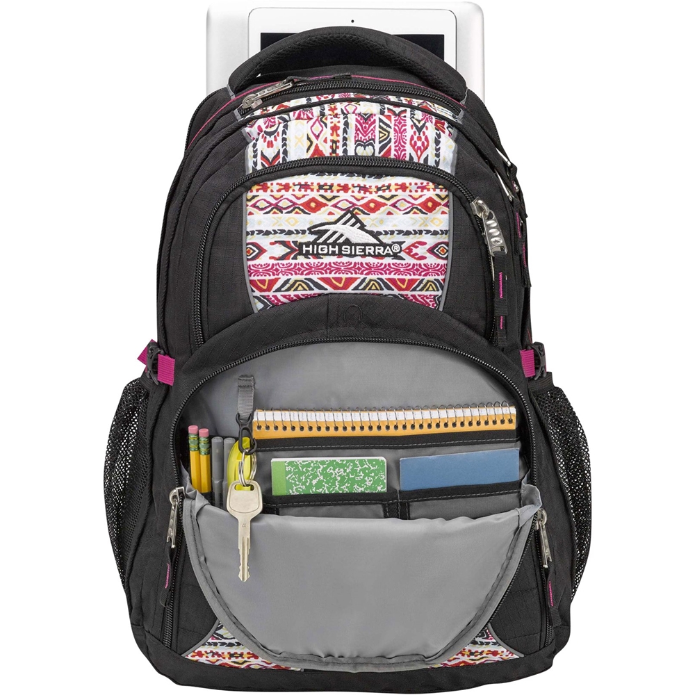 Best Buy High Sierra Laptop Backpack Black macrame razzmatazz