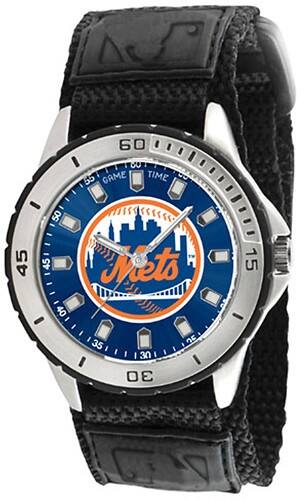 Angle Standard. Game Time - Veteran Series New York Mets Watch - Black.