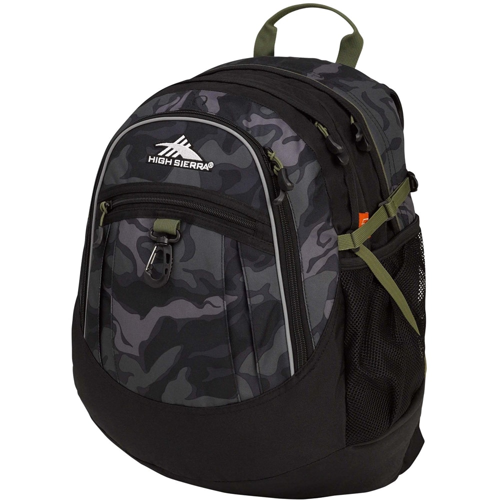 High Sierra - FAT BOY Backpack - Black/moss/kamo - Larger Front