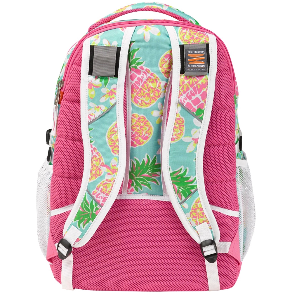 MISTHO Upside Down Pineapple Funny Swinger 17 Inch Laptop Backpack Adult  Shoulder Travel Daypack for Travel Work And Hiking