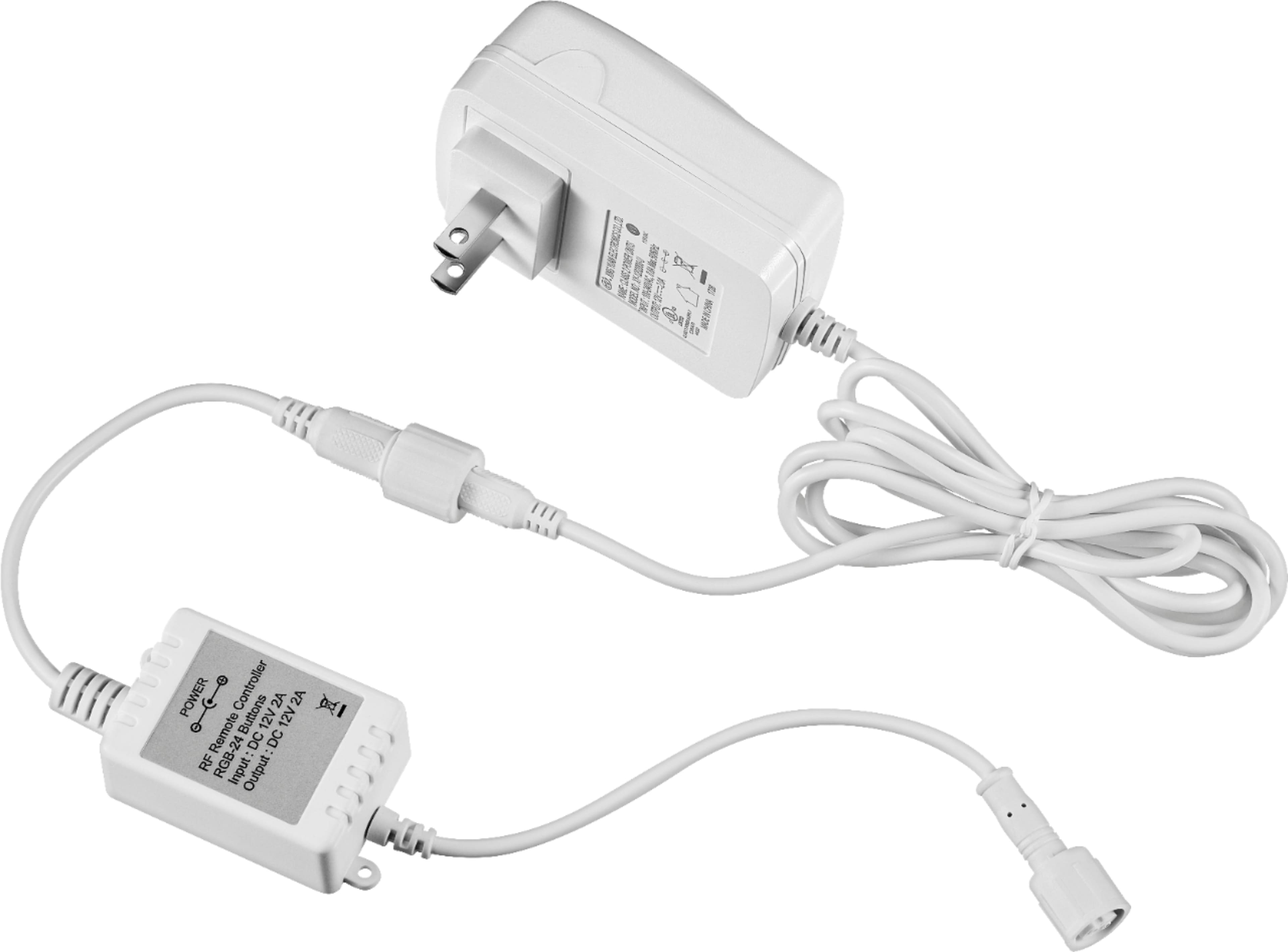 Alt View 12. Insignia™ - 16 ft. Multi-Color LED Tape Light - White.