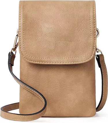 Front. Auledio - Cross body Purse for Women Small Crossbody Phone Bag RFID Blocking PU Leather Purse - Camels.
