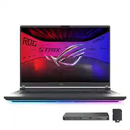 ASUS - ROG Strix 18" Gaming Laptop,Ultra 9 275HX,RTX 5060,16GB RAM,1TB SSD+1TB Dock Set,Backlit Keyboard,Win 11 - Gray