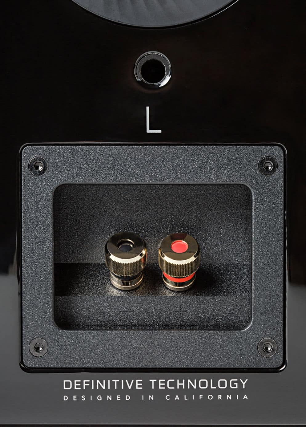 Back. Definitive Technology - D7 Demand Series Bookshelf Speakers, New and Unique Tweeter Design, Pair, Premium - Piano Black.