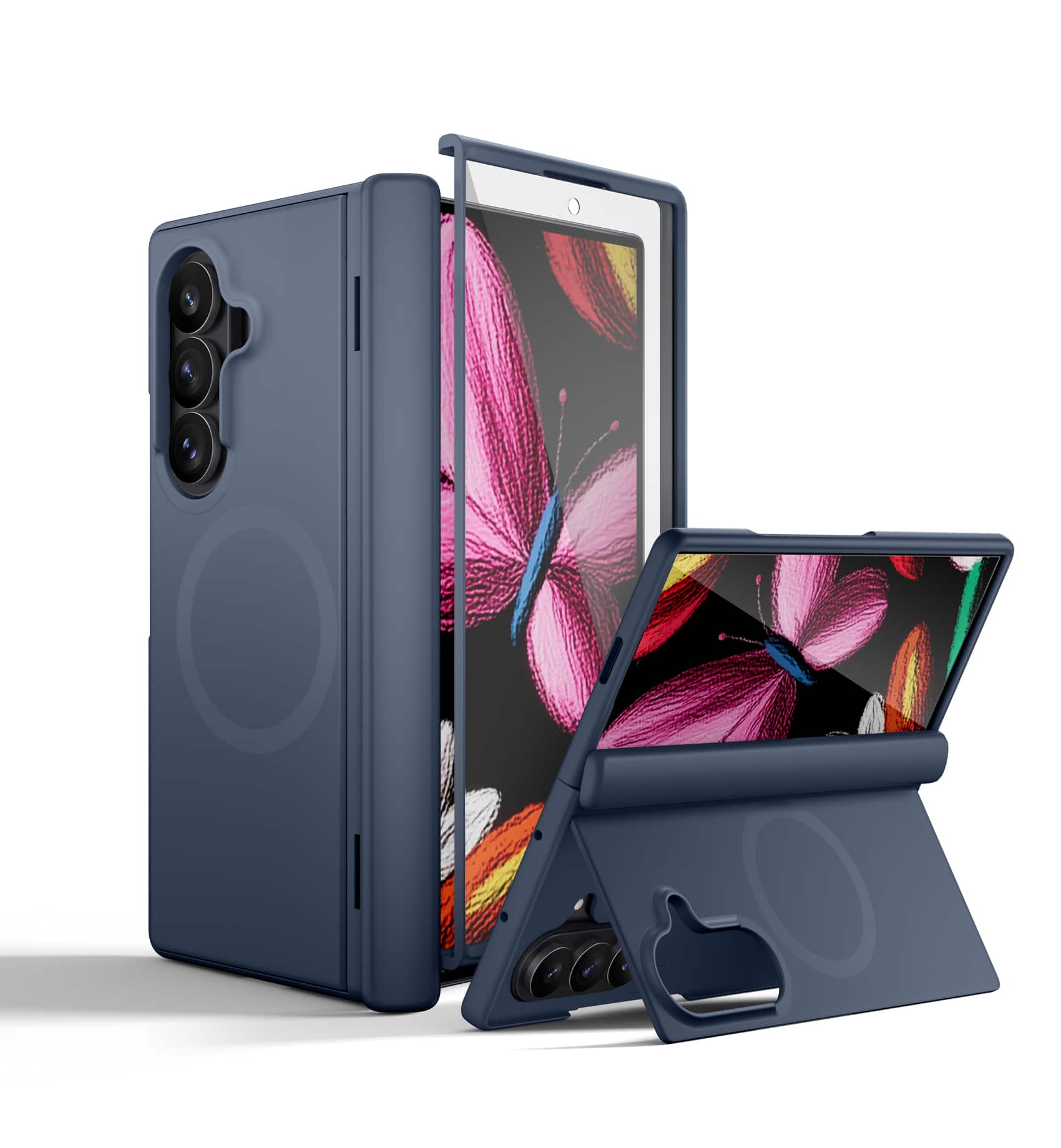 SURITCH - Magnet Case for Samsung Galaxy Z Fold 8 Ultra, Compatible with MagSafe, with Screen Protector Hinge Protection Kickstand - Deep Blue price history on PriceWatchPro