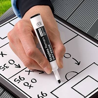 Sure, here is the corrected and grouped text:

- Staples Remarker
- Dry Erase
- Low Odor
- Chisel
- 35 X 95
- 66