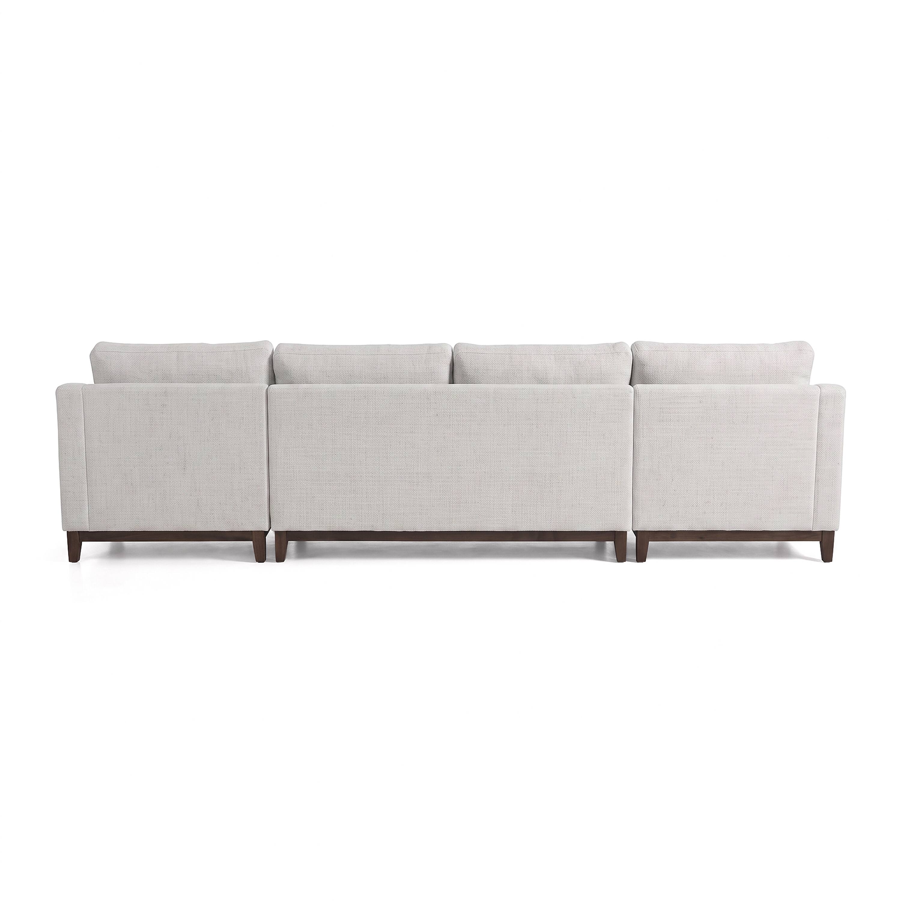 Alt View 10. Martha Stewart - 3-Piece Modular Left Facing Chair, Double Seat and Right Chaise - Light Gray.