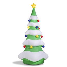 World Trade - 15' Inflatable Christmas Tree Lightshow - Green