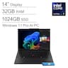 Lenovo - Upgraded - ThinkPad T14 Gen6 14" FHD+ Business Laptop - Intel Core Ultra 7 with 32GB Memory - 1TB SSD - Windows 11 Pro - Black Non-Touchscreen