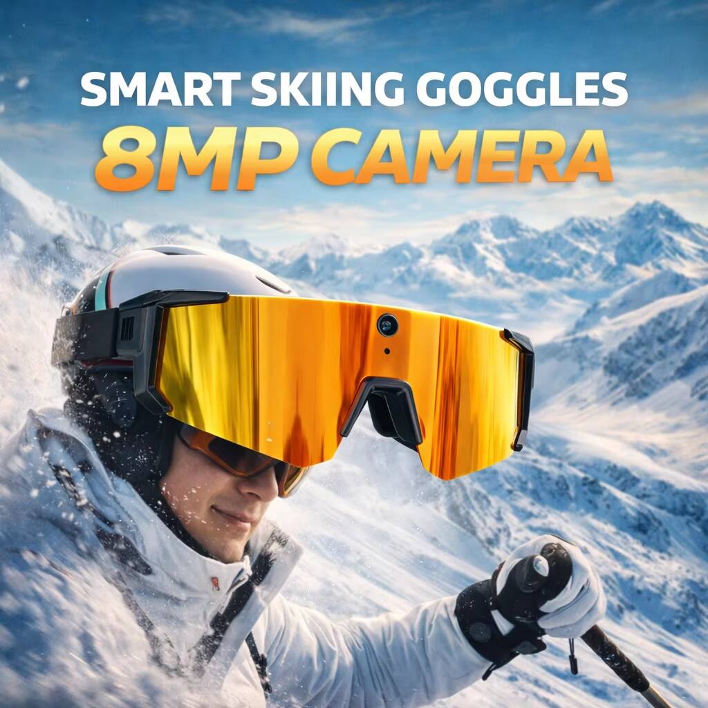 SMART SKIING GOGGLES  
8MP CAMERA