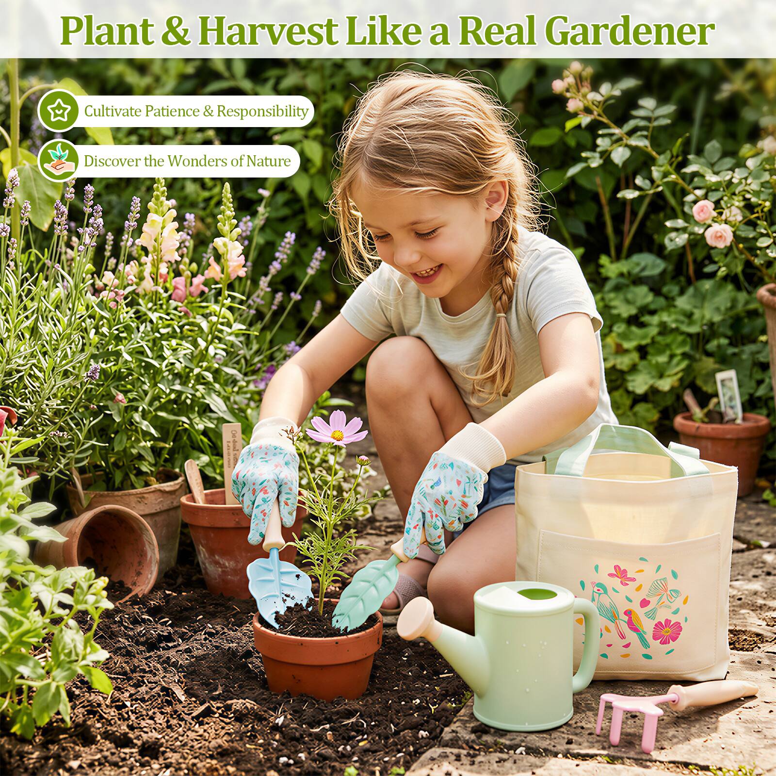 Plant & Harvest Like a Real Gardener

Cultivate Patience & Responsibility

Discover the Wonders of Nature