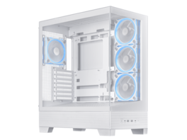 ASUS - A31 PLUS ATX Case with panoramic glass, 360mm radiators, 380mm GPU, 4 ARGB fans, hidden BTF connectors - White