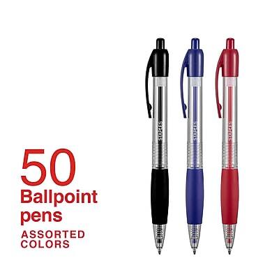 50 Ballpoint pens  
ASSORTED COLORS